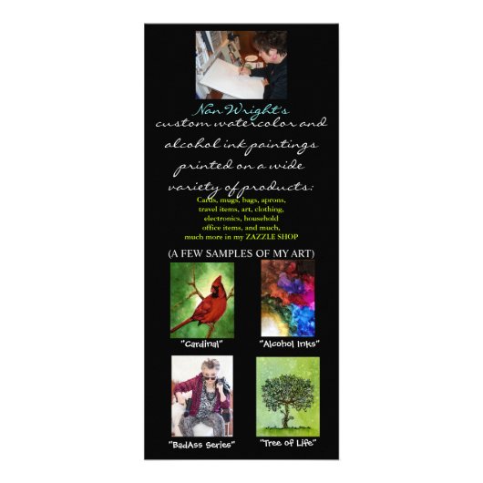 Nan's brochure Rack-kaart Reclamekaart (Voorkant)