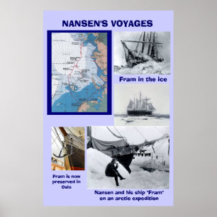 Nansen's Voyages Poster