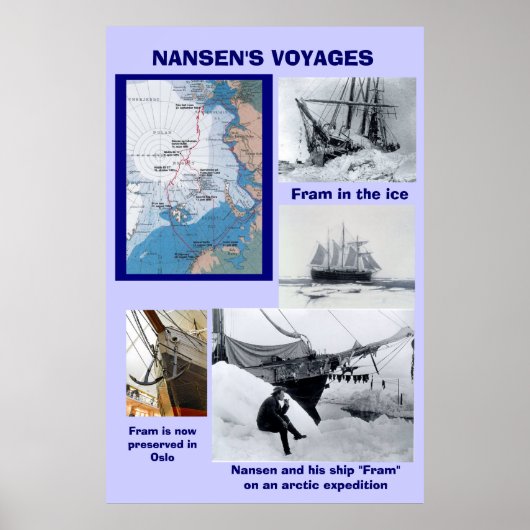 Nansen's Voyages Poster (Voorkant)