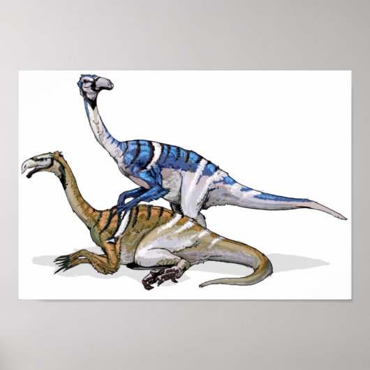 Nanshiungosaurus - Cretacous Dinosaur Portfolio Poster (Voorkant)