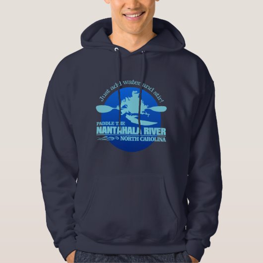 Nantahala (blauw) hoodie (Voorkant)