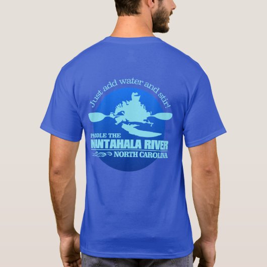 Nantahala (blauw) t-shirt (Achterkant)