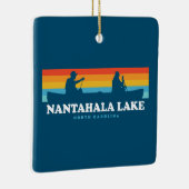 Nantahala Lake North Carolina Canoe Keramisch Ornament (Rechts)