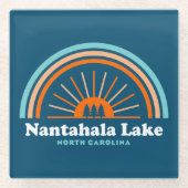 Nantahala Lake North Carolina Rainbow Glazen Onderzetter (Voorkant)