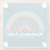 Nantahala Lake North Carolina Rainbow Glazen Onderzetter (Achterkant)