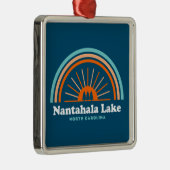 Nantahala Lake North Carolina Rainbow Metalen Ornament (Rechts)