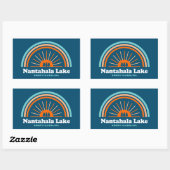 Nantahala Lake North Carolina Rainbow Rechthoekige Sticker (Vel)