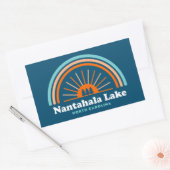 Nantahala Lake North Carolina Rainbow Rechthoekige Sticker (Envelop)