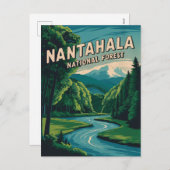 Nantahala National Forest Feestdagenkaart (Voorkant / Achterkant)