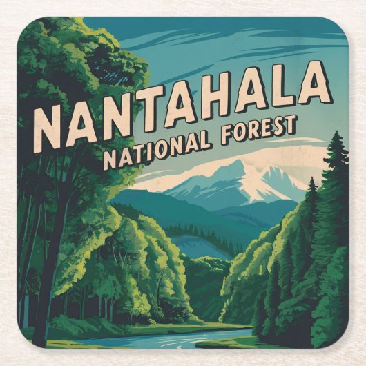 Nantahala National Forest Kartonnen Onderzetters (Voorkant)