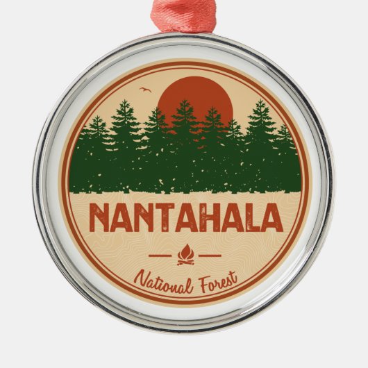 Nantahala National Forest Metalen Ornament (Voorkant)
