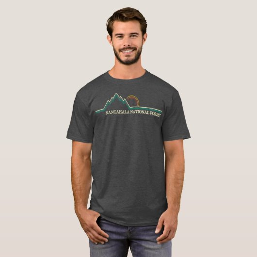 Nantahala National Forest North Carolina Hiking T-shirt (Voorkant volledig)
