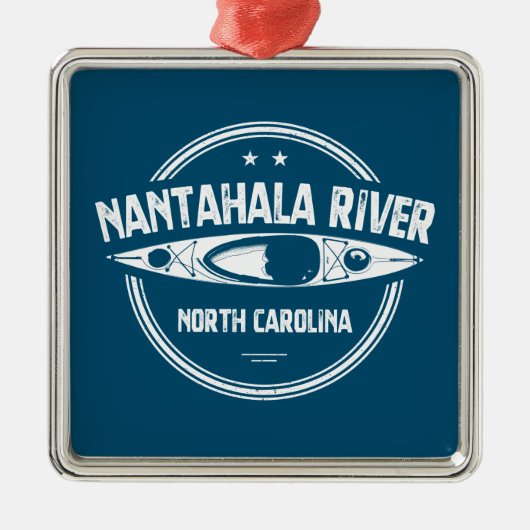 Nantahala River, North Carolina Metalen Ornament (Voorkant)