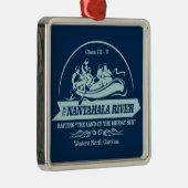 Nantahala Rivier (regenwater2) Metalen Ornament (Rechts)