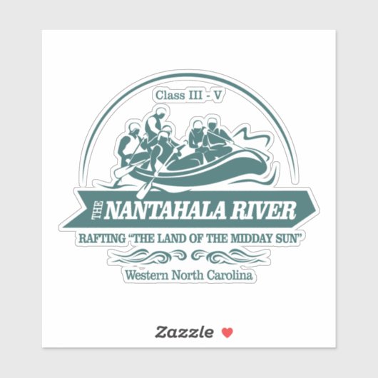 Nantahala Rivier (regenwater2) Sticker (Vel)