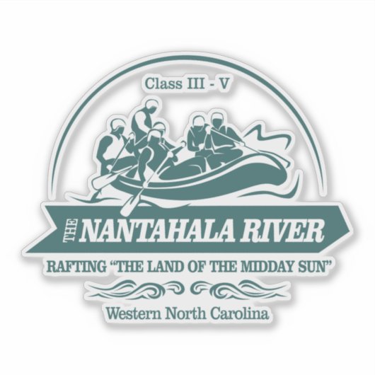 Nantahala Rivier (regenwater2) Sticker (Voorkant)