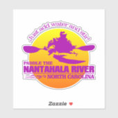 Nantahala Rivier (zonsondergang) Sticker (Vel)