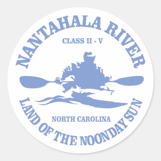 Nantahala Ronde Sticker (Voorkant)