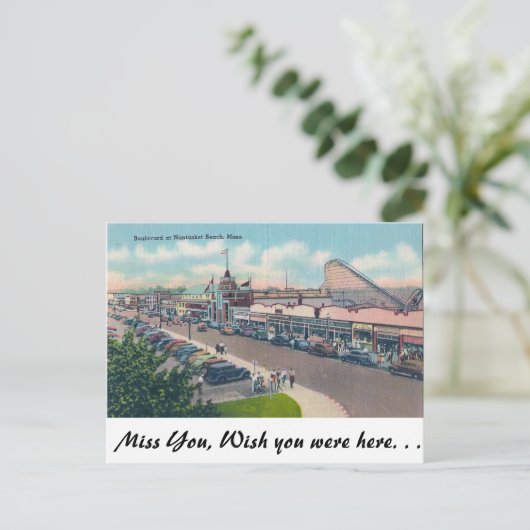 Nantasket Beach, Massachusetts Briefkaart (Staand voorkant)