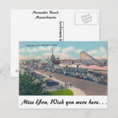 Nantasket Beach, Massachusetts Briefkaart (Voorkant / Achterkant)