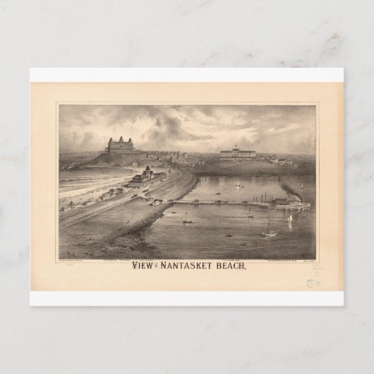 Nantasket Beach Massachusetts in 1879 Briefkaart (Voorkant)