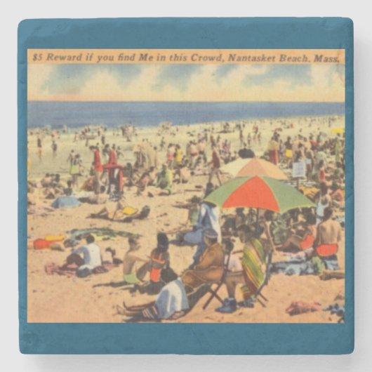  Nantasket Beach, Massachusetts Stenen Onderzetter (Voorkant)