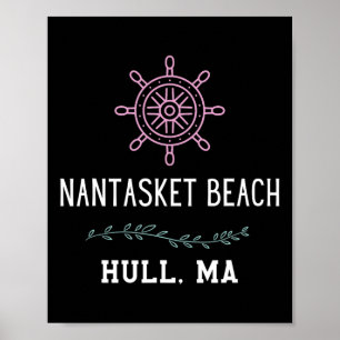 Nantasket Beach Trendy Hull Massachusetts Vakantie Poster