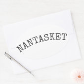 Nantasket strand ovale sticker (Envelop)