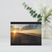 Nantasket strand sunset briefkaart (Staand voorkant)
