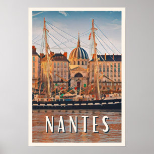 Nantes Afbeelding Vintage Poster