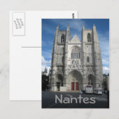 Nantes cathedraal briefkaart (Voorkant / Achterkant)
