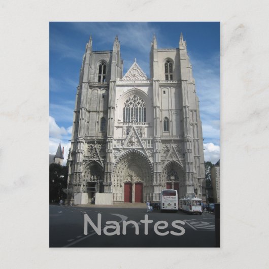 Nantes cathedraal briefkaart (Voorkant)
