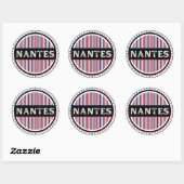 Nantes City Pride Embleem – Franse identiteit Ronde Sticker (Vel)