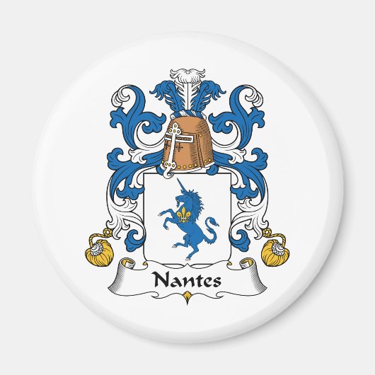 Nantes Family Crest Magneet (Voorkant)