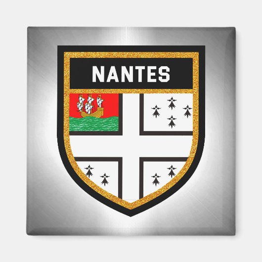 Nantes Flag Magneet (Voorkant)