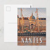 Nantes Foto van Vintage Briefkaart (Voorkant / Achterkant)