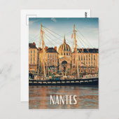 Nantes Foto van Vintage Briefkaart (Voorkant / Achterkant)