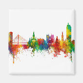 Nantes France Skyline Magneet (Voorkant)