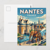 Nantes Frankrijk Briefkaart (Voorkant / Achterkant)