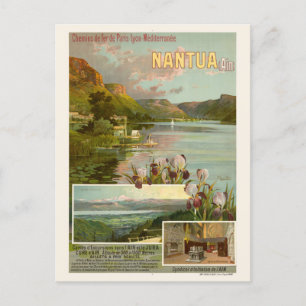 Nantua France  Railroad Poster 1904 Briefkaart