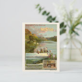 Nantua France  Railroad Poster 1904 Briefkaart (Staand voorkant)