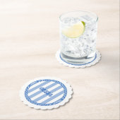 Nantucket 02554 Postcode Onderzetters Blauw Wit (Insitu)