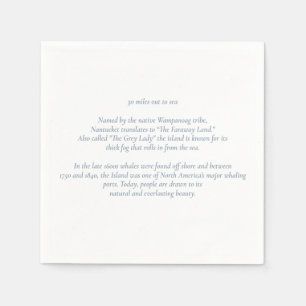 Nantucket 30 mijl uit de kust Cocktail servetten