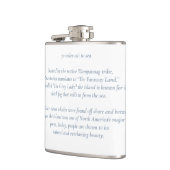 Nantucket 30 Miles naar Zee Flask Heupfles (Links)