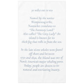 Nantucket 30 Miles naar Zee tafelkleed (Voorkant)