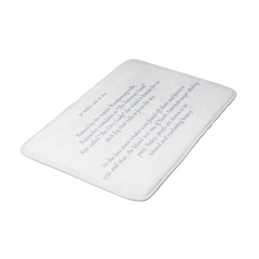 Nantucket 30 Miles op weg naar Zee Bath Mat (Gekanteld)