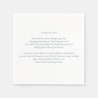 Nantucket 30 Miles op weg naar Zee cocktailservett Servet