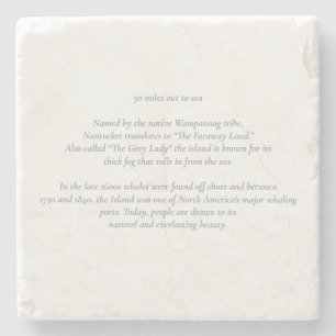 Nantucket 30 Miles op weg naar Zee Onderzetter