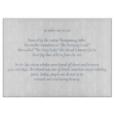 Nantucket 30 Miles Out naar Zee snijplank (Voorkant)