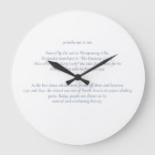 Nantucket 30 Miles Out naar Zee Wall Clock Grote Klok (Voorkant)
